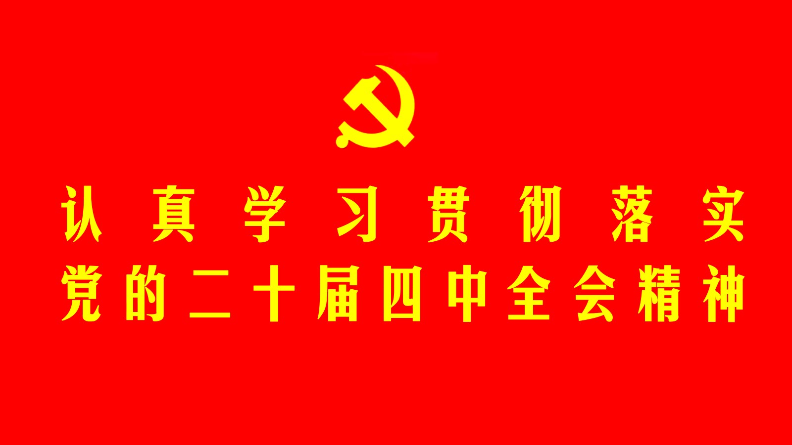 认真学习贯彻落实党的二十届四中全会精神